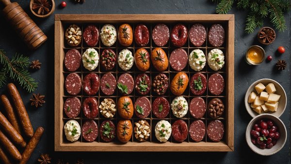 Découvrez le calendrier avent saucisson: plaisir charcuterie garanti